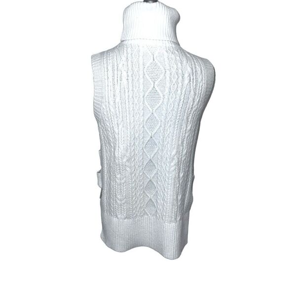Bishop & Young Frankie Sleeveless Turtleneck Size Small Ivory - Picture 4 of 8